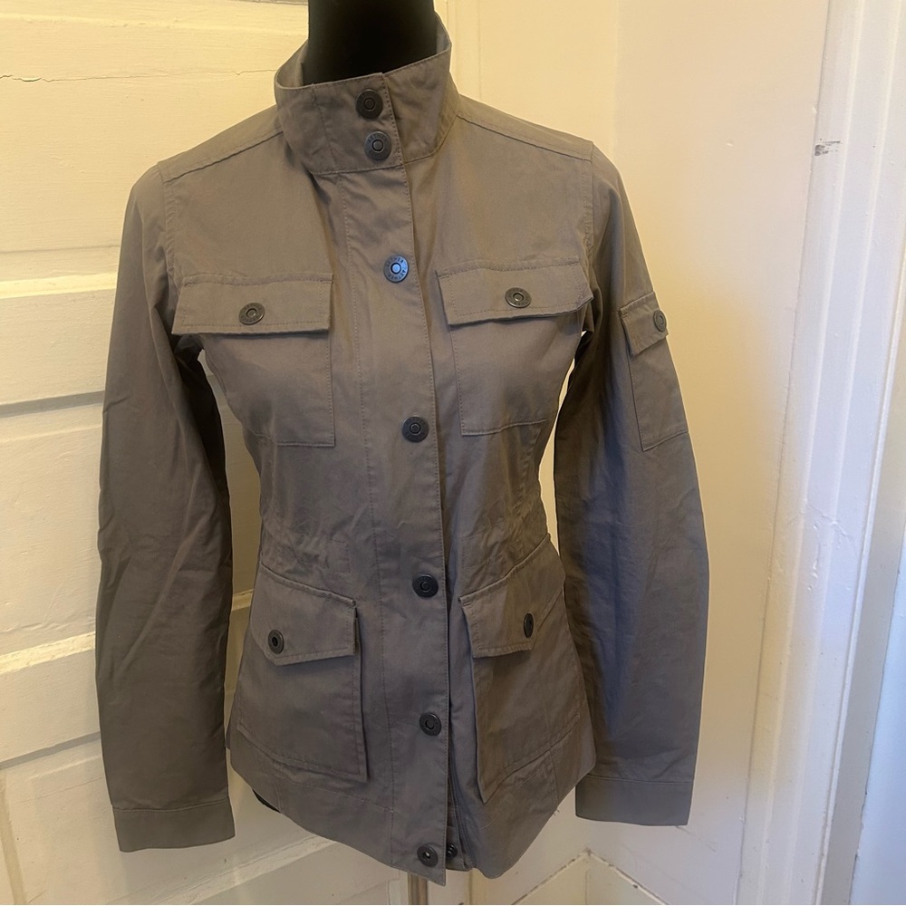 Aether ETA Proof Windbreaker Gray Utility Jacket Cotton Streetwear Hiking